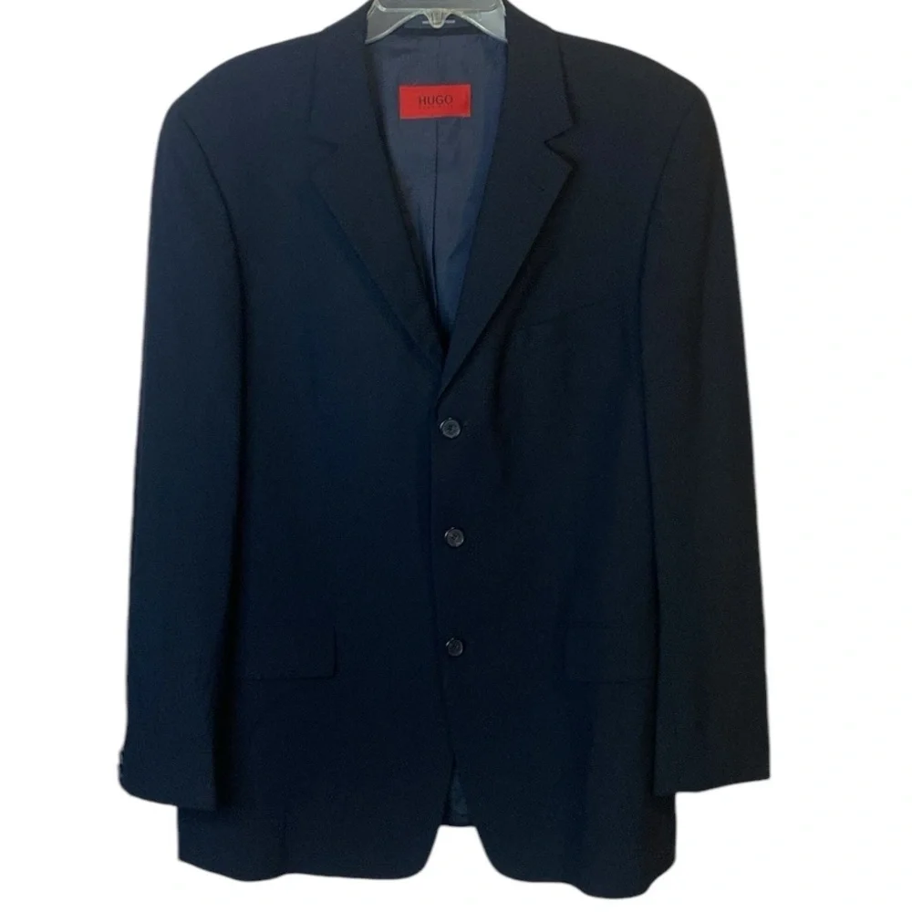 Men’s Hugo Boss Black Blazer Jacket, Size Large